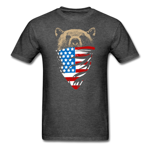 American Bear Men's T-Shirt - heather black