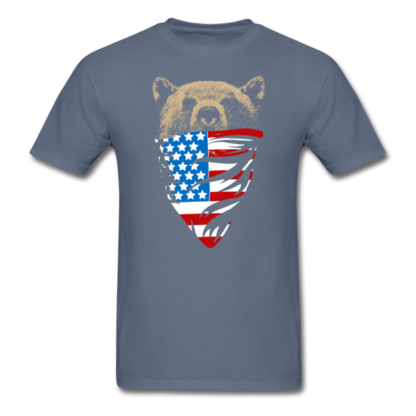 American Bear Men's T-Shirt - denim