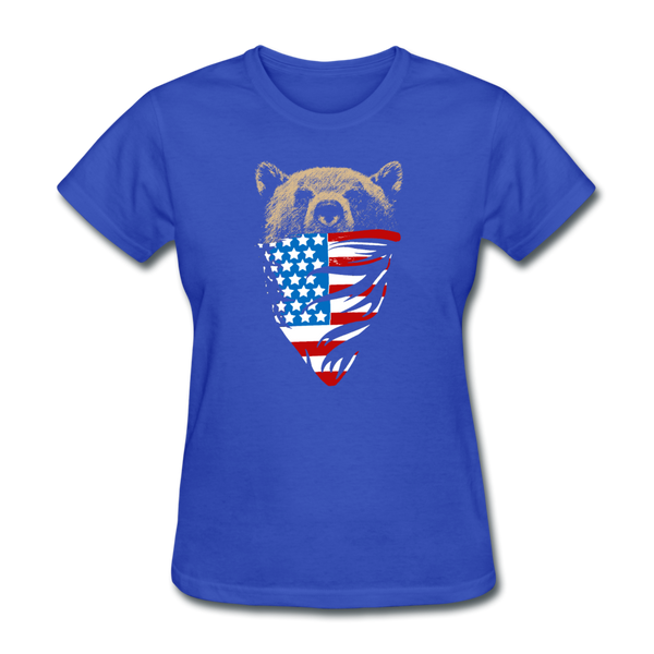 American Bear Women's T-Shirt - royal blue