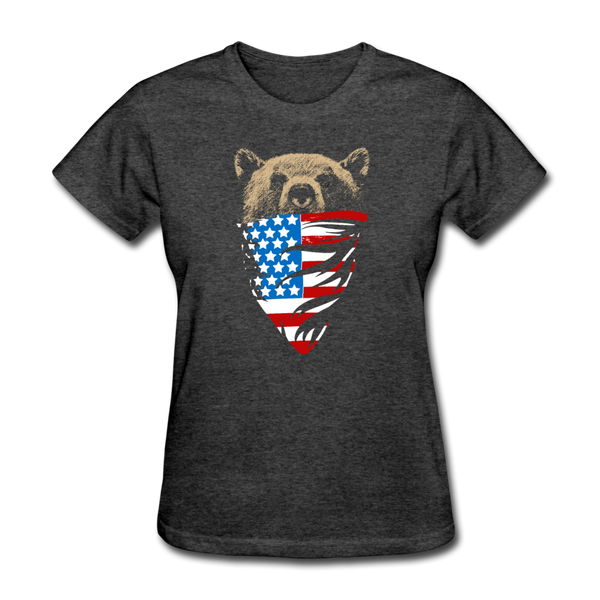 American Bear Women's T-Shirt - heather black