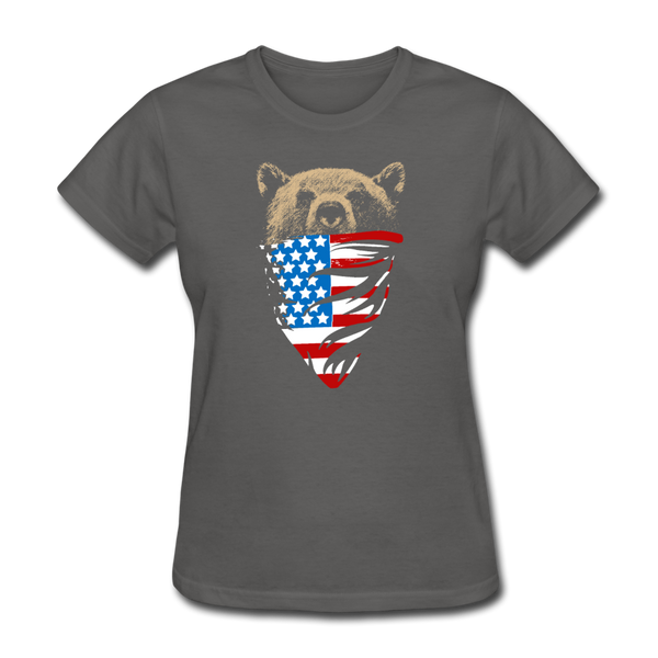 American Bear Women's T-Shirt - charcoal