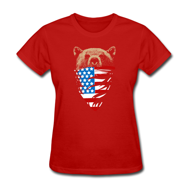 American Bear Women's T-Shirt - red