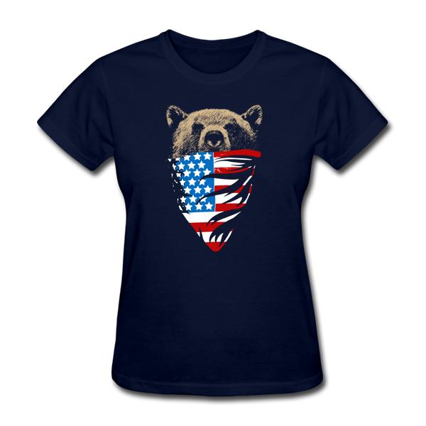 American Bear Women's T-Shirt - navy