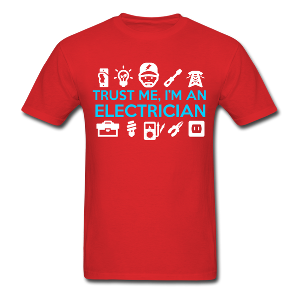 Trust Me I'm An Electrician Men's T-Shirt - red