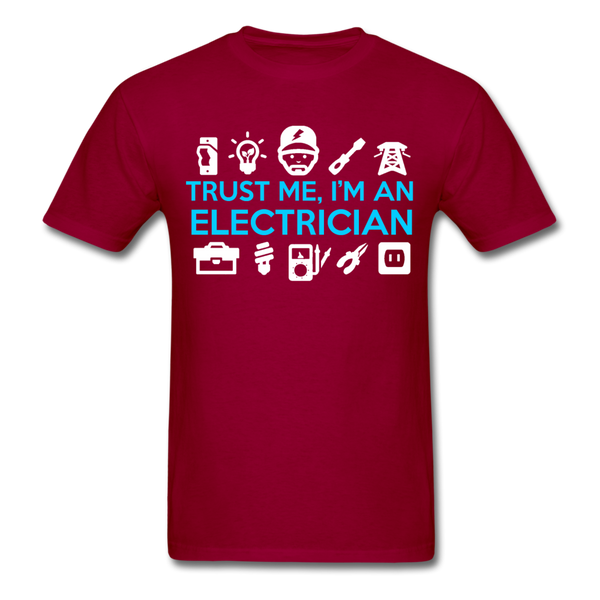 Trust Me I'm An Electrician Men's T-Shirt - dark red