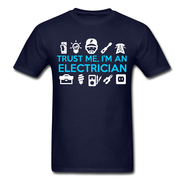 Trust Me I'm An Electrician Men's T-Shirt - navy