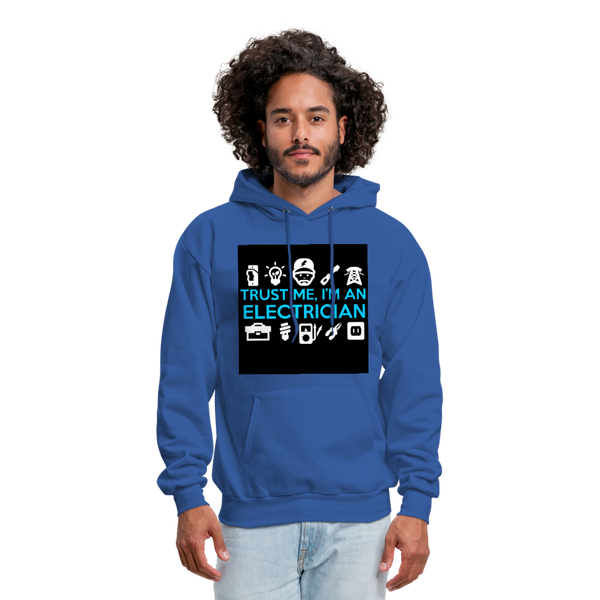 Trust Me I'm An Electrician Men's Hoodie - royal blue