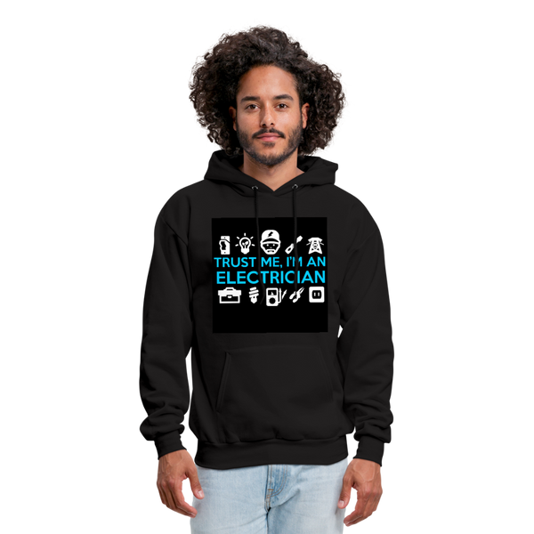 Trust Me I'm An Electrician Men's Hoodie - black