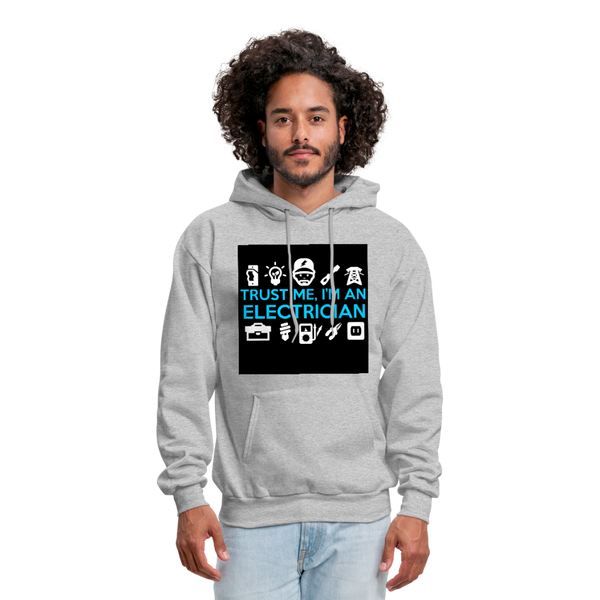 Trust Me I'm An Electrician Men's Hoodie - heather gray
