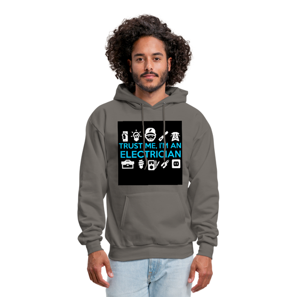 Trust Me I'm An Electrician Men's Hoodie - asphalt gray