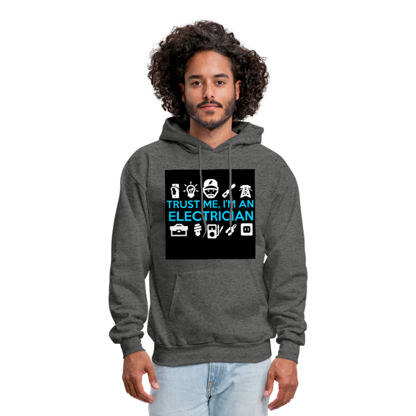 Trust Me I'm An Electrician Men's Hoodie - charcoal gray