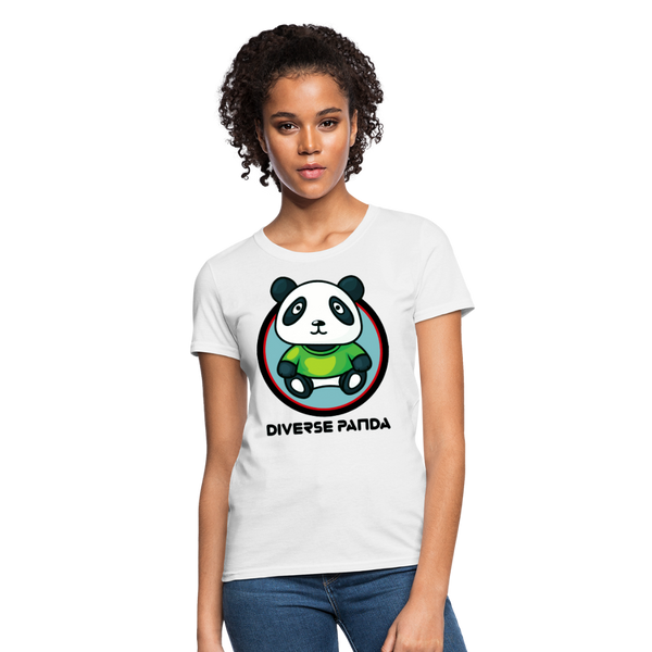 Diverse Panda Greener Theme Women's T-Shirt - white
