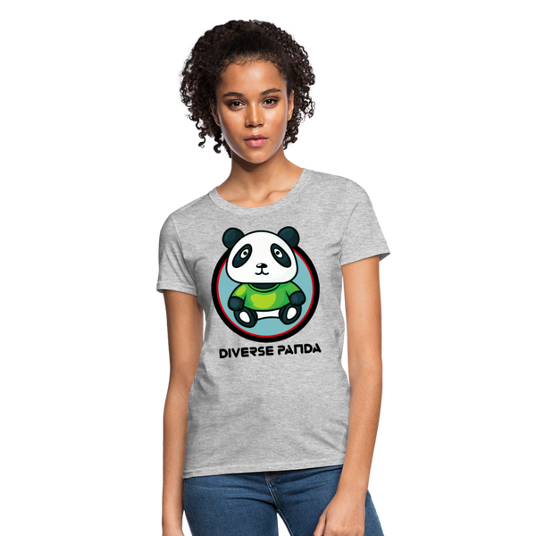 Diverse Panda Greener Theme Women's T-Shirt - heather gray