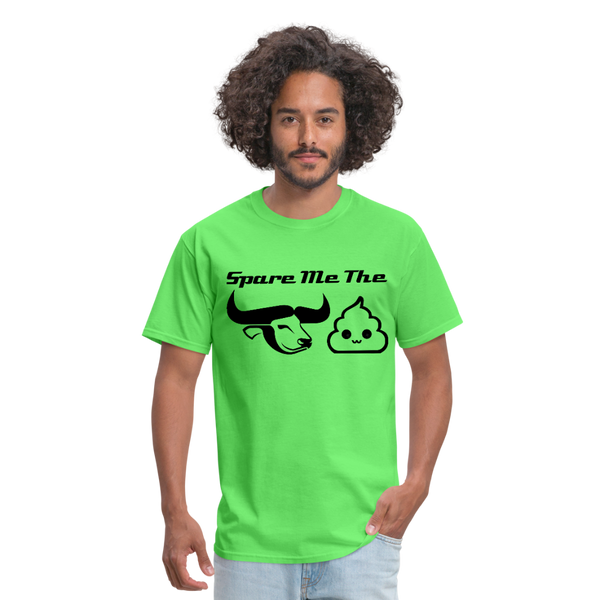 Spare Me The Bull Crap (Emoji Humor) Men's T-Shirt - kiwi