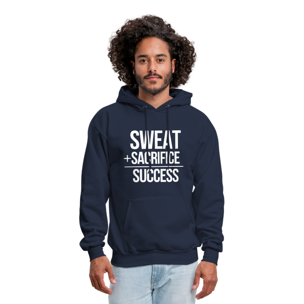 Sweat + Sacrifice Equals Success Men's Hoodie - navy