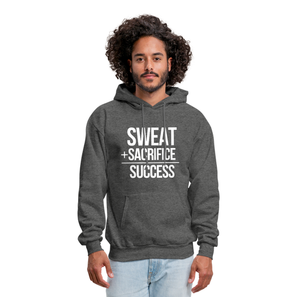Sweat + Sacrifice Equals Success Men's Hoodie - charcoal gray