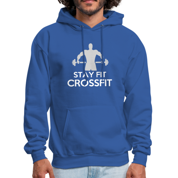 Stay Fit Cross-fit Men's Hoodie - royal blue