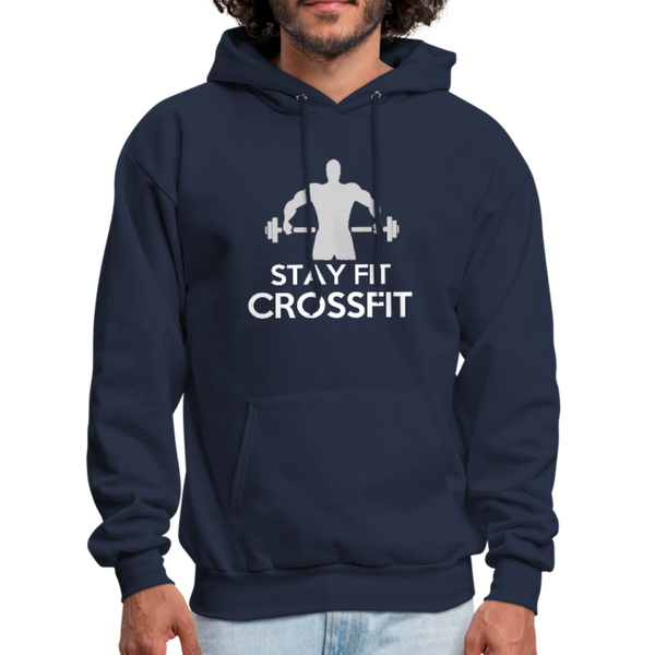 Stay Fit Cross-fit Men's Hoodie - navy