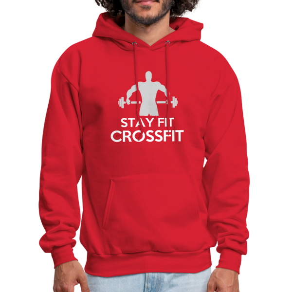Stay Fit Cross-fit Men's Hoodie - red
