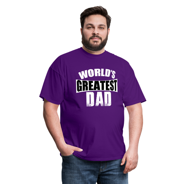 World's Greatest Dad Men's Classic T-Shirt - purple