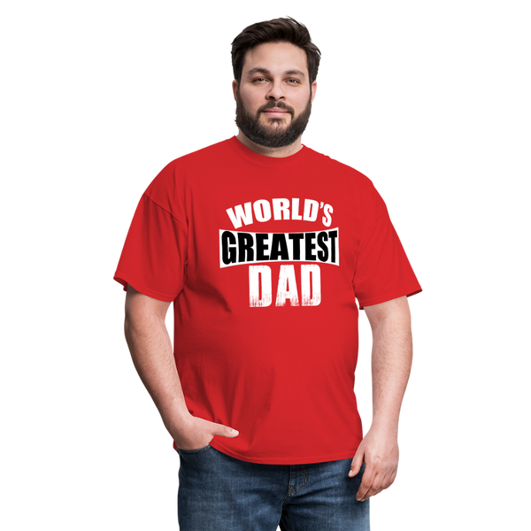 World's Greatest Dad Men's Classic T-Shirt - red
