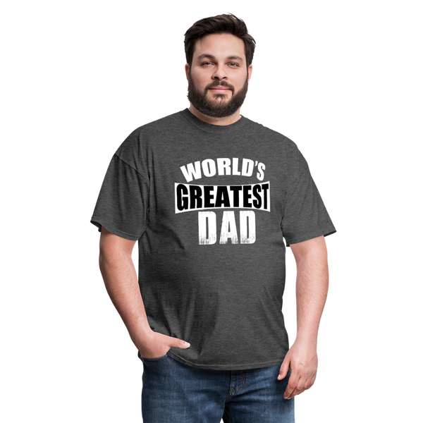 World's Greatest Dad Men's Classic T-Shirt - heather black