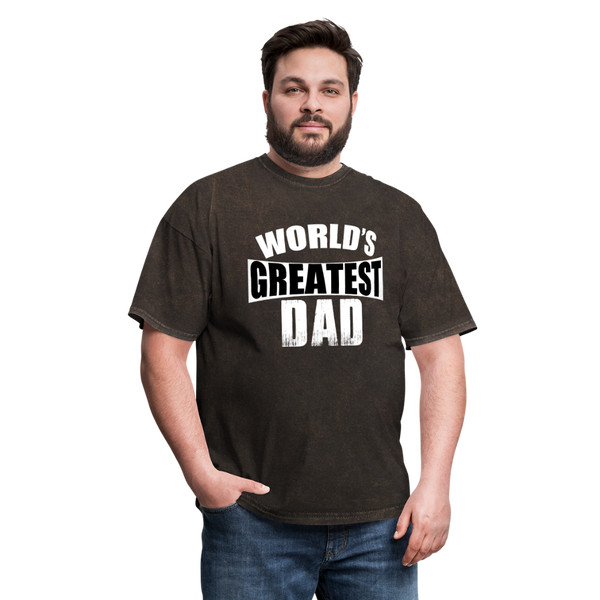World's Greatest Dad Men's Classic T-Shirt - mineral black