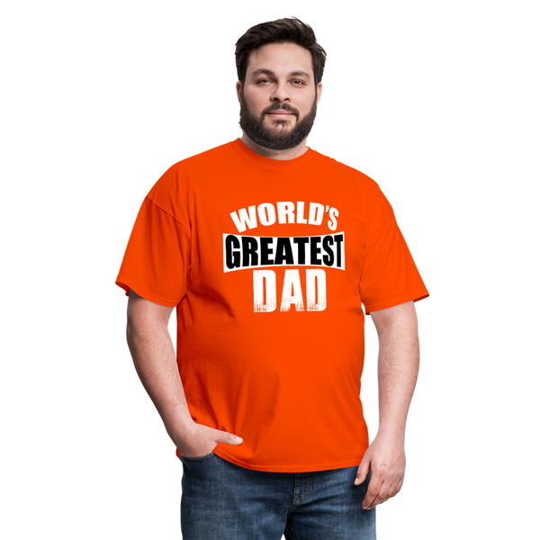 World's Greatest Dad Men's Classic T-Shirt - orange
