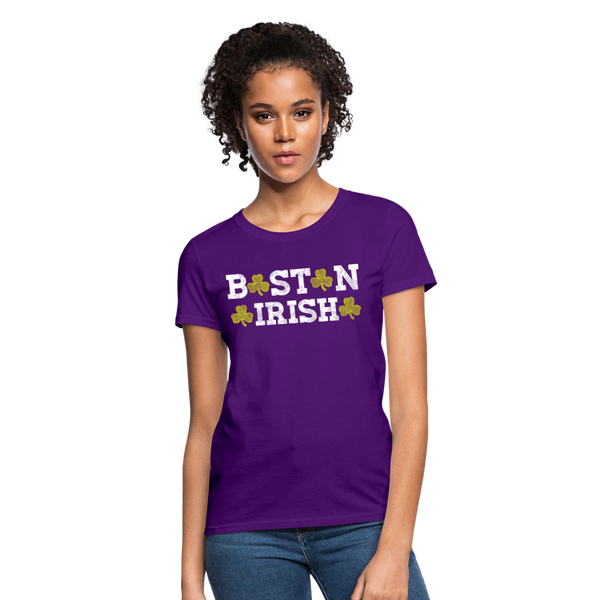 Boston Irish Women's T-Shirt - purple