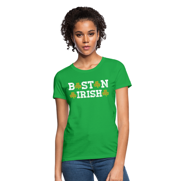 Boston Irish Women's T-Shirt - bright green