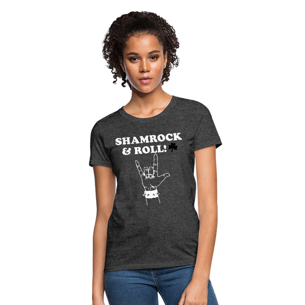 Shamrock & Roll! Women's T-Shirt - heather black
