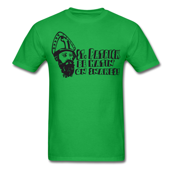 St. Patrick Be Hatin On Snakes Men's T-Shirt - bright green