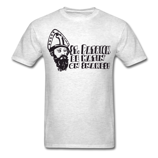St. Patrick Be Hatin On Snakes Men's T-Shirt - light heather gray