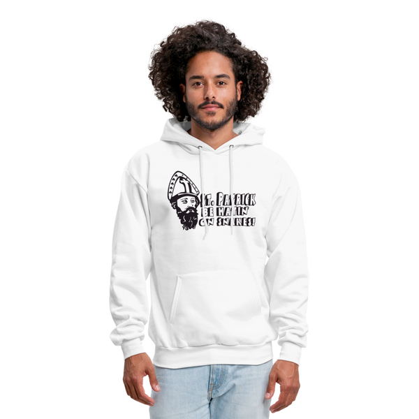 St. Patrick Be Hatin On Snakes Men's Hoodie - white