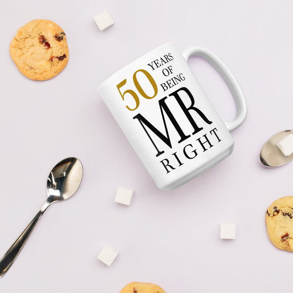 50 Years of Being Mr. Right Mug