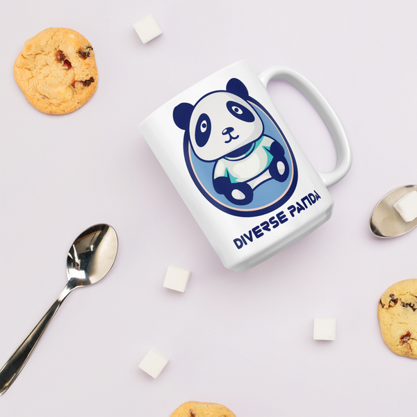 Diverse Panda Blue Lighter Themed Mug