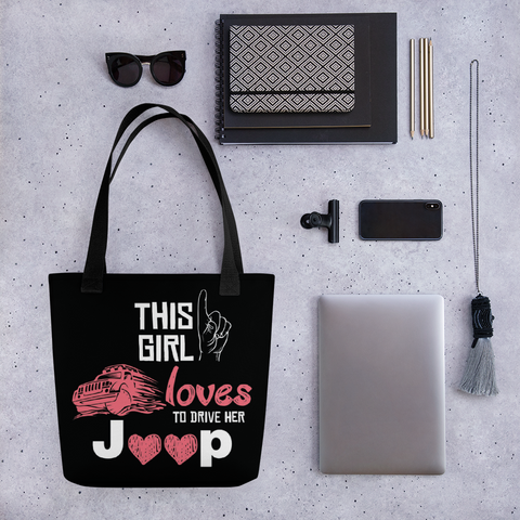 This Girl Loves Her Jeep Tote bag