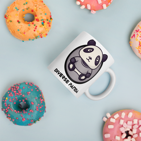 Diverse Panda Sephia Themed Mug