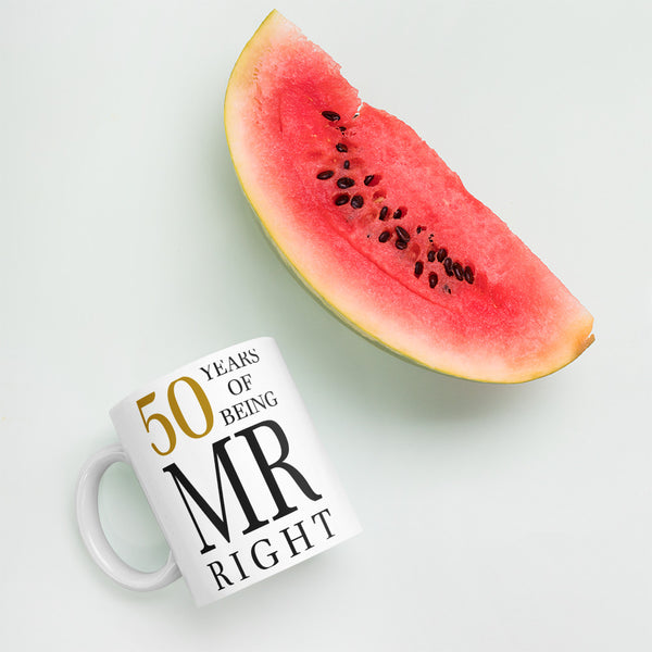 50 Years of Being Mr. Right Mug