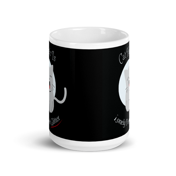 Cat Hair is Lonely People Glitter Mug