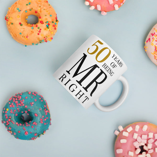 50 Years of Being Mr. Right Mug