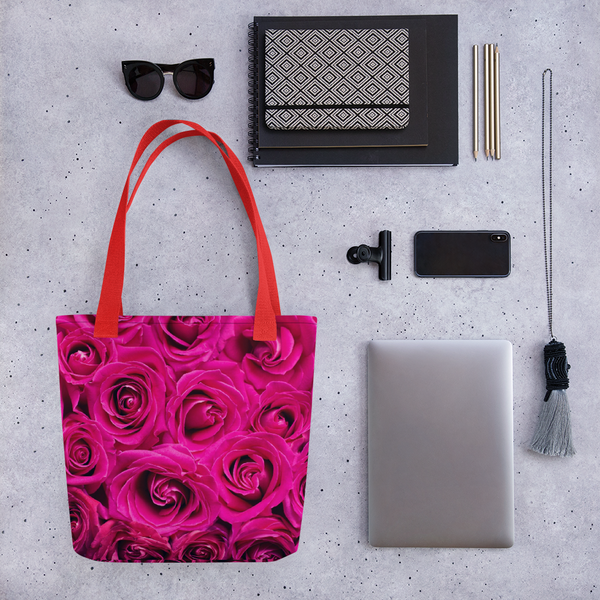 Pink Roses Tote bag