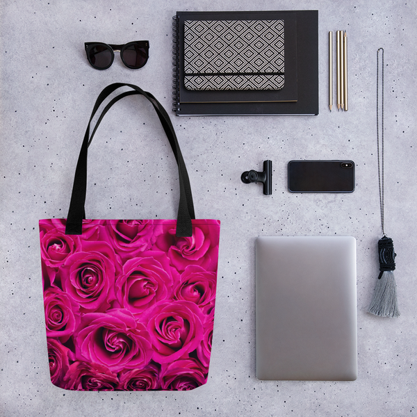 Pink Roses Tote bag