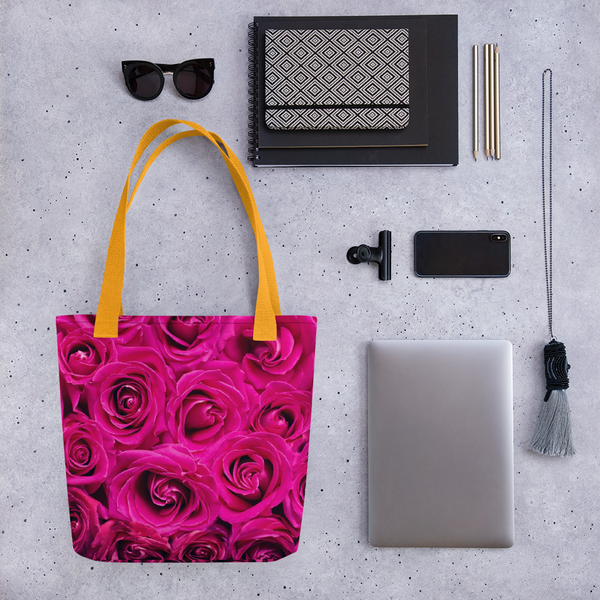 Pink Roses Tote bag