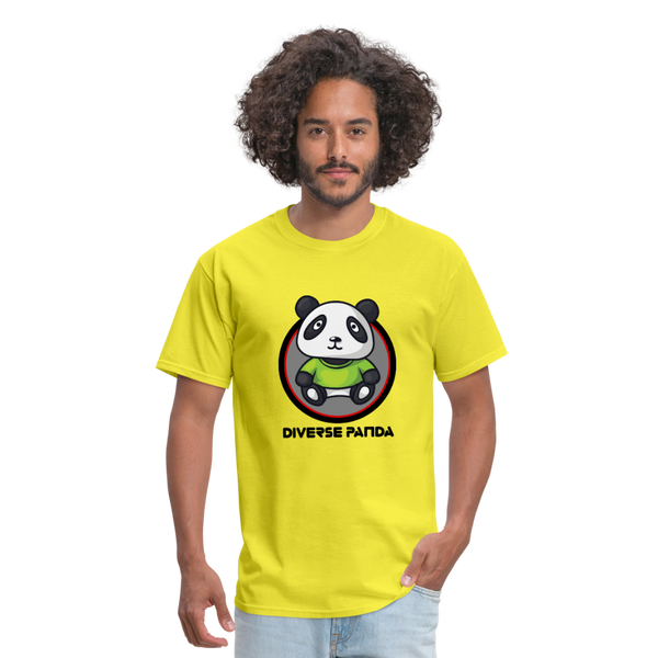Official Diverse Panda Men's T-Shirt - yellow