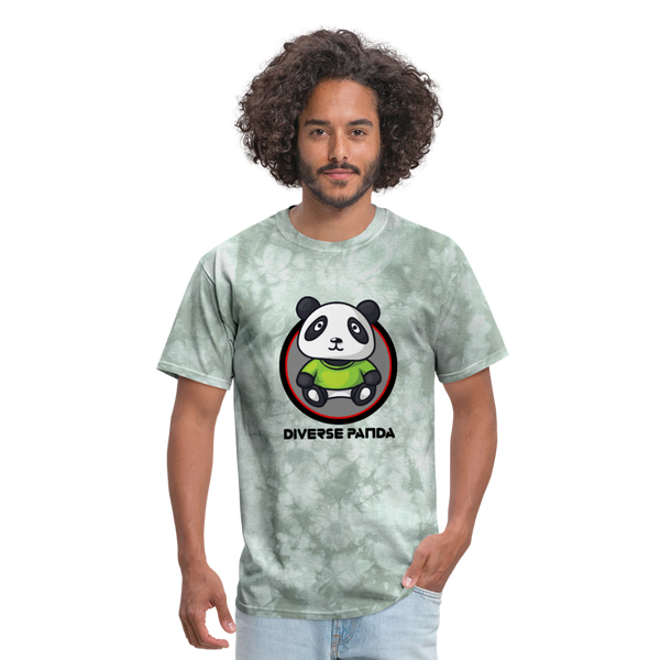 Official Diverse Panda Men's T-Shirt - military green tie dye