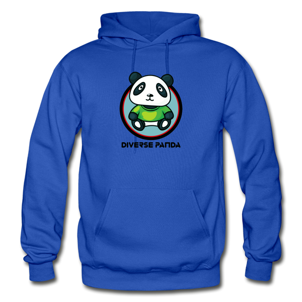 Official Diverse Panda Greener Themed Gildan Heavy Blend Adult Hoodie - royal blue
