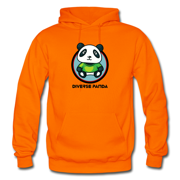 Official Diverse Panda Greener Themed Gildan Heavy Blend Adult Hoodie - orange
