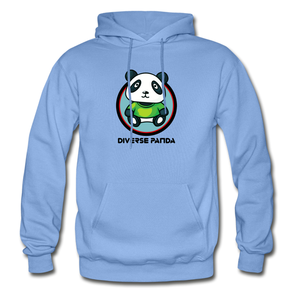 Official Diverse Panda Greener Themed Gildan Heavy Blend Adult Hoodie - carolina blue