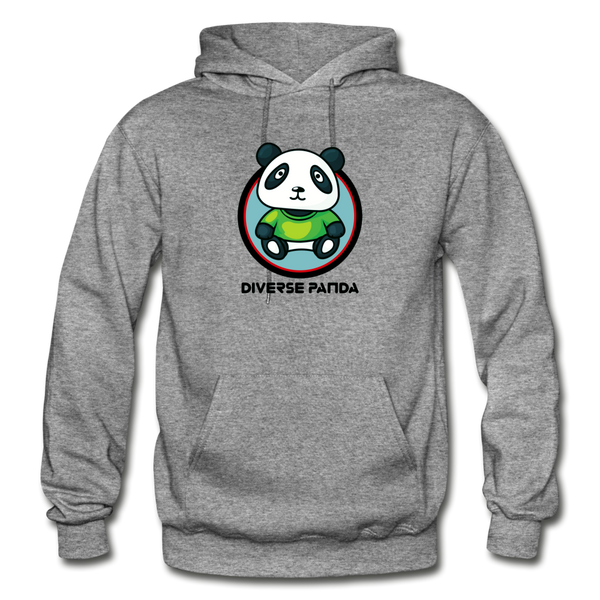 Official Diverse Panda Greener Themed Gildan Heavy Blend Adult Hoodie - graphite heather